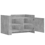 ZNTS Coffee Table Concrete Grey 80x50x50 cm Engineered Wood 848356