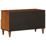 TV Cabinet with Drawer Walnut 80 x 33 x 46 cm Solid Mango Wood 4018241
