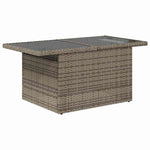 11 Piece Garden Sofa Set with Cushions Grey Poly Rattan Acacia 3326712