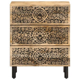 ZNTS Bedside Cabinet 50x33x60 cm Solid Wood Mango 358221