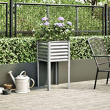 ZNTS Garden Planter 45x45x88 cm Galvanised Steel 4008967