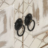 TV Cabinet White 140x30x35 cm Solid Mango Wood 286388