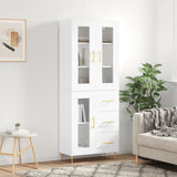 Highboard White 69.5x34x180 cm Engineered Wood 3198585