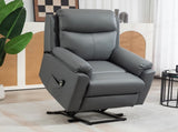 Faux Leather 70&deg Electric Riser Recliner Chair, Charcoal Grey T3398P330487