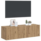 Wall Mounted TV Cabinet Artisan Oak 100x30x30 cm Engineered Wood 856019