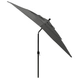 3-Tier Garden Parasol with Aluminium Pole Anthracite 2.5x2.5 m 313838