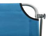 Outdoor Sunbed Blue Powder-coated steel, fabric Standard Foldable 310336