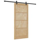 Sliding Door ORKDAL Brown 93 x 202 cm Solid Pine Wood 3333654