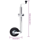 Jockey Wheel 48 mm with 1 Split Clamp and Wheel Chocks 3214428