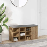 Shoe Bench Artisan Oak 102x32x50 cm Engineered Wood 857622