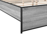 Bed Frame without Mattress Grey Sonoma 120x200 cm 3279895