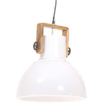 Industrial Hanging Lamp 25 W White Round 40 cm E27 320538