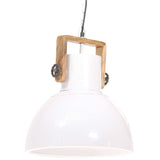 Industrial Hanging Lamp 25 W White Round 40 cm E27 320538