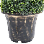 ZNTS Artificial Boxwood Spiral Plant with Pot Green 100 cm 336505