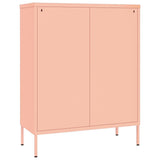 Drawer Cabinet Pink Steel Large Drawer Cabinet Rectangular 336148