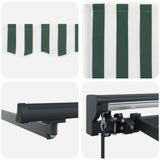 Awning Frame Green and White 500 x 300 cm 3331475