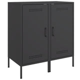 Sideboards 2 pcs Black 36x39x79 cm Steel 843013