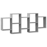 Wall Shelf Grey Sonoma 159x18x65 cm Engineered Wood 853214