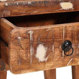 End Table with Drawer Brown 40 x 32 x 46 cm Solid Reclaim Wood 4104556