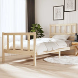 3101138 Bed Frame without Mattress Solid Wood 90x200 cm