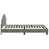Children's Bed Frame with Headboard Dark Grey 90 x 190 cm 42010951