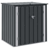 Garden Storage Box Black 101.5 x 82 x 100 cm Steel 42011280