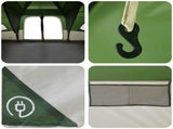 Family Tent with Rainfly Water-resistant 18-Person Green 42042234