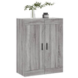 Wall Mounted Cabinet Grey Sonoma 69.5x34x90 cm Engineered Wood 830402