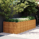 Garden Raised Bed 290x100x69 cm Corten Steel 152004