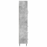 Cabinet Set 2 pcs Concrete Grey 33 x 34.5 x 90 cm 3416649