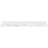 Wall Shelf 4 pcs White Marble 90 x 23.5 x 4 cm Engineered Wood 42019976