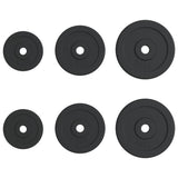 Weight Plates 6 pcs 30 kg Cast Iron 93639