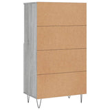 Highboard Grey Sonoma 60x36x110 cm Engineered Wood 831490