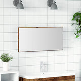 Mirror Old wood 80 x 37 cm Glass and Engineered Wood 863306