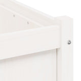 Garden Planter White 60x60x60 cm Solid Wood Pine 837426