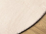 Rug HUARTE Short Pile Soft and Washable Beige 100 cm 375028
