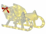 Reindeer Pull Sleigh LOVIISA 200 LEDs Warm White 42049668