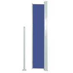 Patio Retractable Side Awning 100x500 cm Blue 48384