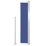 Patio Retractable Side Awning 100x500 cm Blue 48384