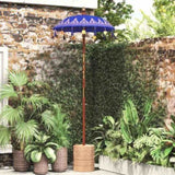 Balinese Parasol Blue 125 x 125 x 260 cm Cotton and Wood 42006465