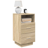 ZNTS Bedside Cabinets 2 pcs with 2 Drawers Sonoma Oak 36x36x68 cm 858583