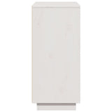 Sideboard White 60x34x75 cm Solid Wood Pine 813346