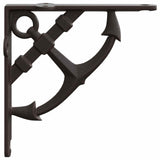 Wall Shelf Brackets 12 pcs Antique Brown 14.5 x 14.5 x 3.5 cm 42038907