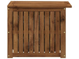 Garden Storage Box LAREN Solid Acacia Wood 48.5 x 49 x 53.5 cm 901394