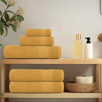 ZNTS 12 Piece Towel Set Gold 360 gsm 100% Cotton 137101