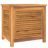 Garden Storage Box with Bag 60x50x58 cm Solid Wood Teak 363269