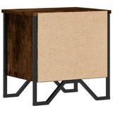 Bedside Cabinet Smoked Oak 2 pcs 40x30x40 cm Engineered Wood 848499