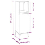 3 Piece Bathroom Furniture Set White Engineered Wood 3185621