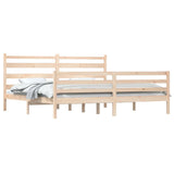 Bed Frame without Mattress Solid Wood Pine 200x200 cm 3103733