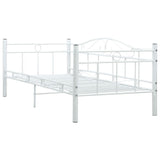 Daybed Frame without Mattress White Metal 90x200cm 286136